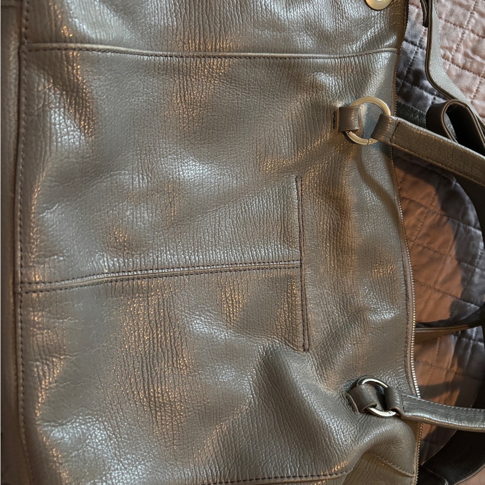 Hammitt Elegant Gray Leather classic Bag - Picture 11 of 16